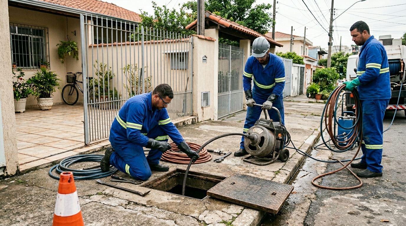 Desentupimento de esgoto em Fortaleza-CE